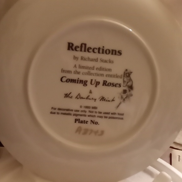 Danbury Mint Plate Collection "Coming Up Roses" 8Plates - Picture 6 of 16